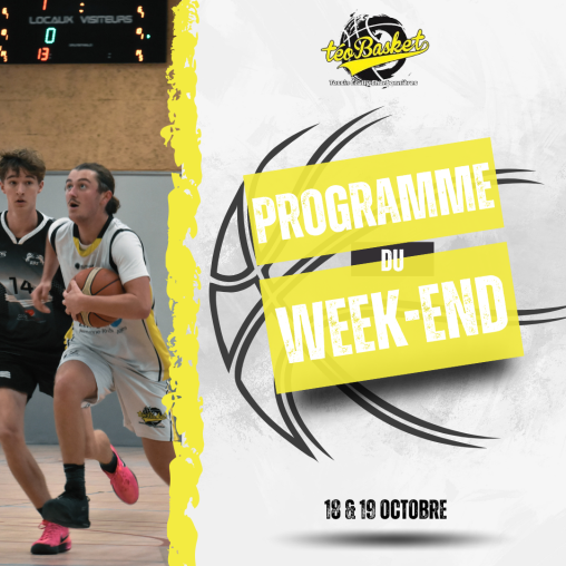 🏀Planning du week-end 📆