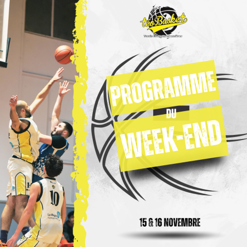 🏀Planning du week-end 📆